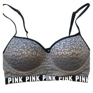 Pink Push-Up Sports Bra - Smaill